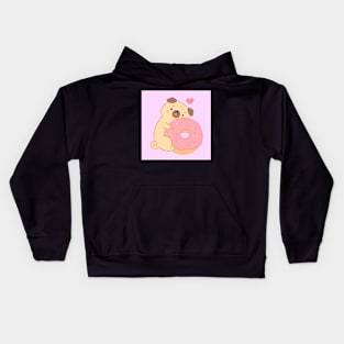 Donut Pug Kids Hoodie